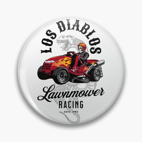 Item preview, Lawnmower Racing - Los Diablos - Black - Lawn Mower Racing designed and sold by RaceDayRags.