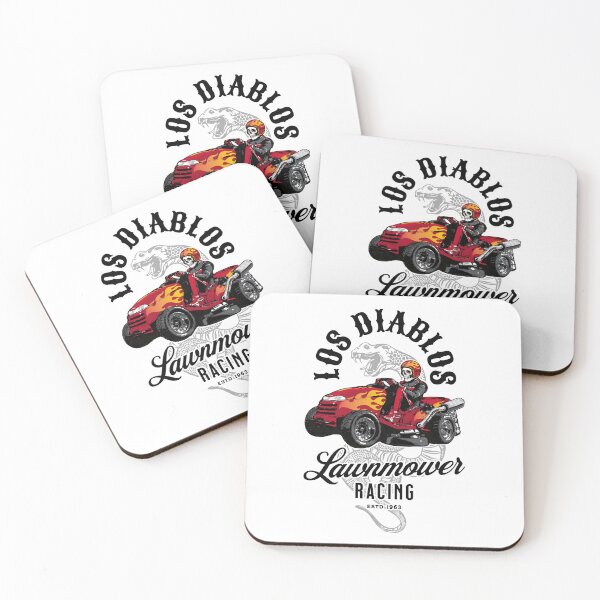 Item preview, Lawnmower Racing - Los Diablos - Black - Lawn Mower Racing designed and sold by RaceDayRags.