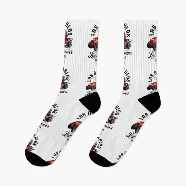 Item preview, Lawnmower Racing - Los Diablos - Black - Lawn Mower Racing designed and sold by RaceDayRags.
