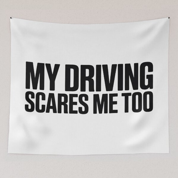 Item preview, My Driving Scares Me Too designed and sold by Hairball-Pets.