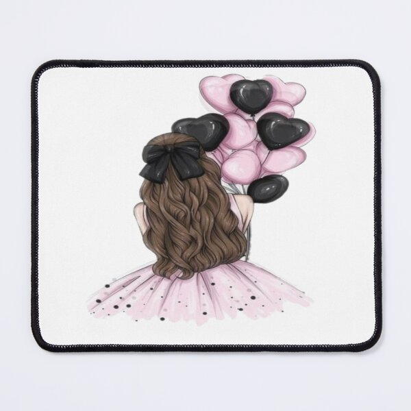 Item preview, woman with black heart stones artful design designed and sold by NivyasArtistry.
