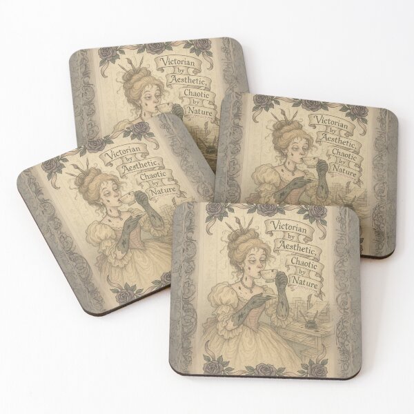 Item preview, Victorian by Aesthetic, Chaotic by Nature – Funny Gothic Tea Art designed and sold by My Dream Nook.