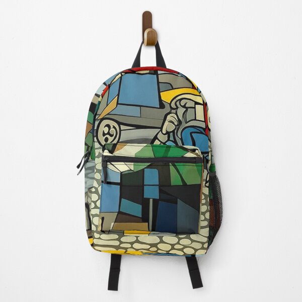 Item preview, Vintage Tuk-Tuk Station Geometric Art designed and sold by PolyVision Siam Studio.