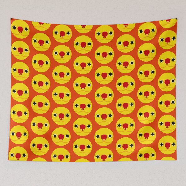 Item preview, The face of a yellow female Rose-ringed parakeet designed and sold by INKOYADO.