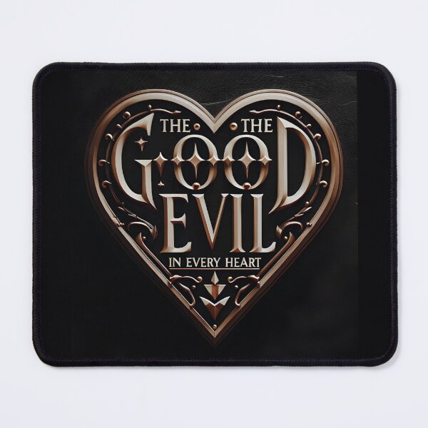 Item preview, Metallic Heart Good Evil Symbol designed and sold by Voodoo Store Paranormal Collections.