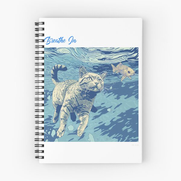 Item preview, Whiskers’ Wet Awakening: Cat Meets Fish Reality  designed and sold by GGNorth2.
