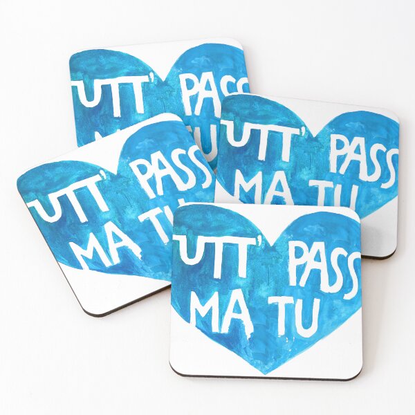 Item preview, Italian love quote TUTTO PASSA MA TU Napoli amore frase Naples napoletano designed and sold by Katarina Roccella.