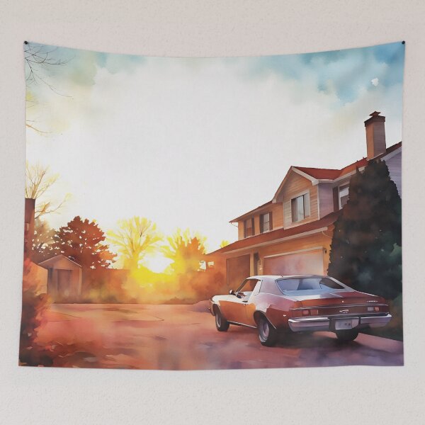 Item preview, Driveway Dusk designed and sold by RCWatercolours.