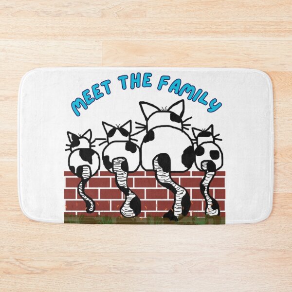 Item preview, The Tail End – Cat Family Portrait designed and sold by BulletKitty82.