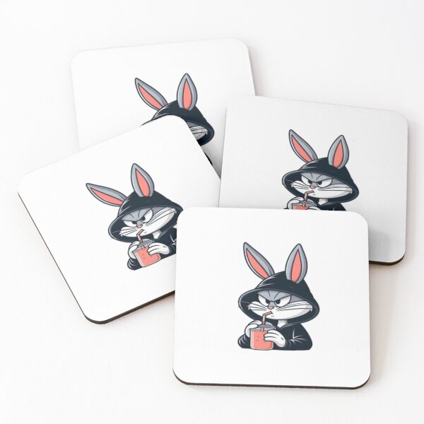 Item preview, bugs bunny in black hoodie artful cartoon design designed and sold by NivyasArtistry.