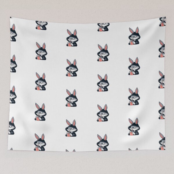 Item preview, bugs bunny in black hoodie artful cartoon design designed and sold by NivyasArtistry.