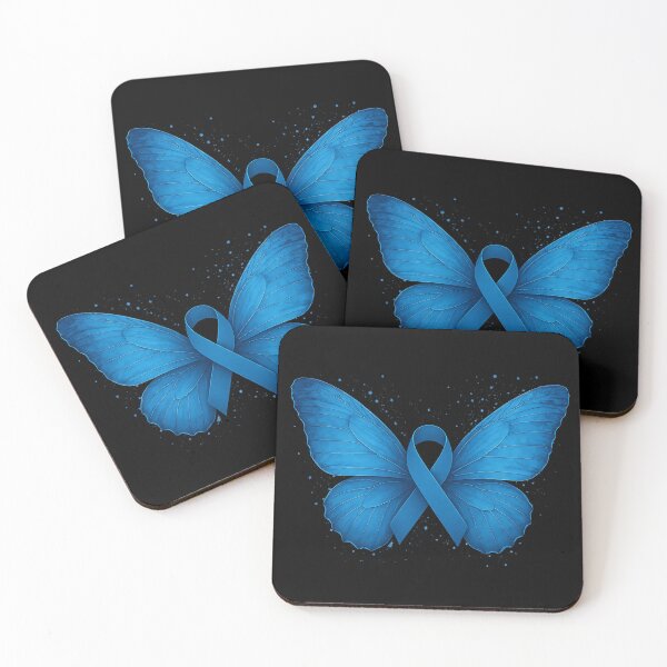 Item preview, Blue Ribbon Butterfly – Rare Disease Awareness Design, Hope & Strength Art designed and sold by GuizJese.