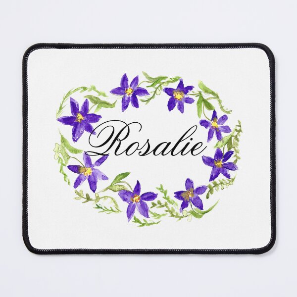 Item preview, Rosalie name girls Flowers wreath designed and sold by Monika Howarth.