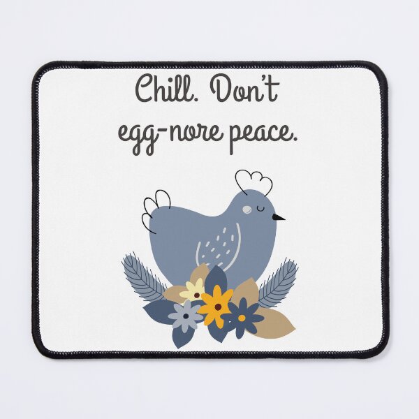 Item preview, Chill. Don't egg-nore peace: The Stoic Approach to Mental Wellbeing designed and sold by LexaArtworks.