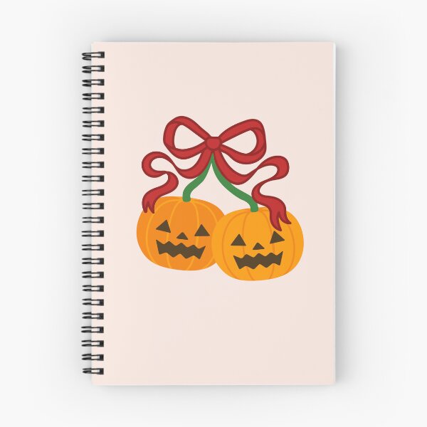 Item preview, Pumpkin Cherry Bow Halloween Spooky Jack-o-Lantern designed and sold by Magnolia Valley Art.