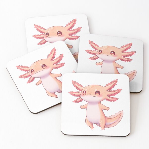 Item preview, Whimsical Peach Axolotl designed and sold by EastEndTownie.