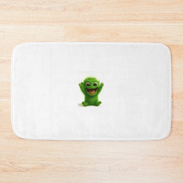 Item preview, Excited Green Monster – Joyful Creature with Open Arms designed and sold by StickerLab011.