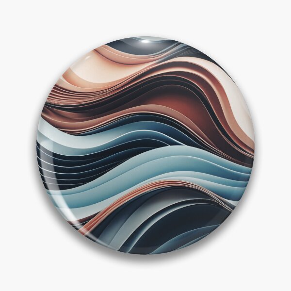 Item preview, Elegant Aesthetic Peach and Blue Colored Sculpted Ribbon Design designed and sold by greenflashwear.