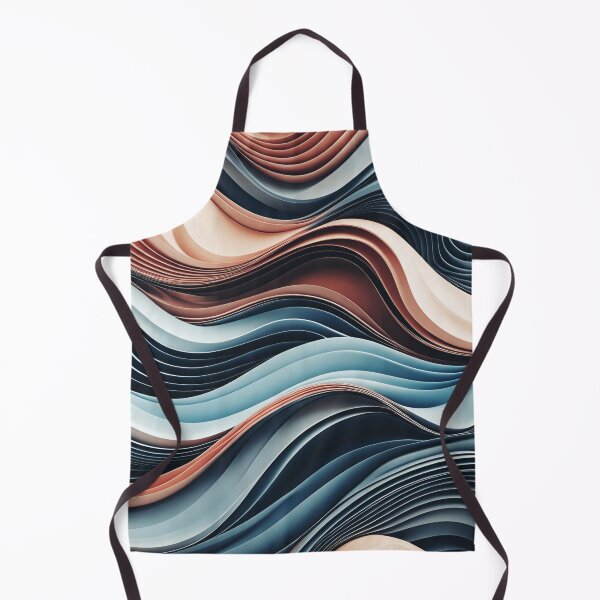 Item preview, Elegant Aesthetic Peach and Blue Colored Sculpted Ribbon Design designed and sold by greenflashwear.