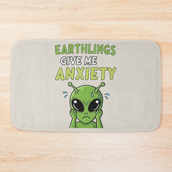Item preview, Earthlings Give Me Anxiety designed and sold by Amir Faysal.