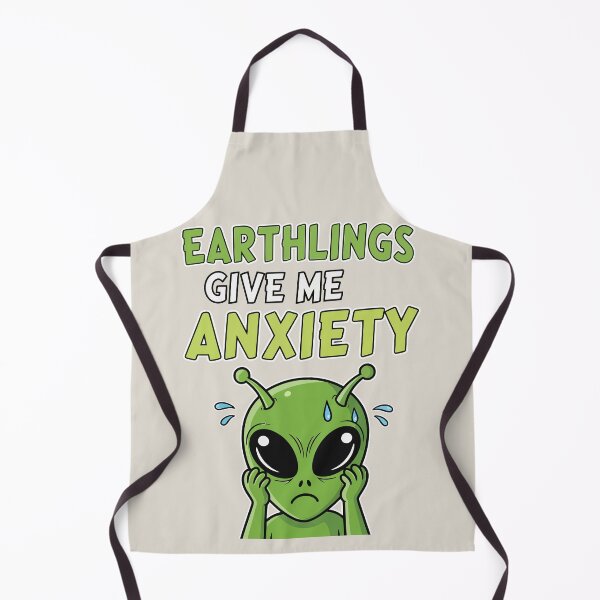 Item preview, Earthlings Give Me Anxiety designed and sold by Amir Faysal.