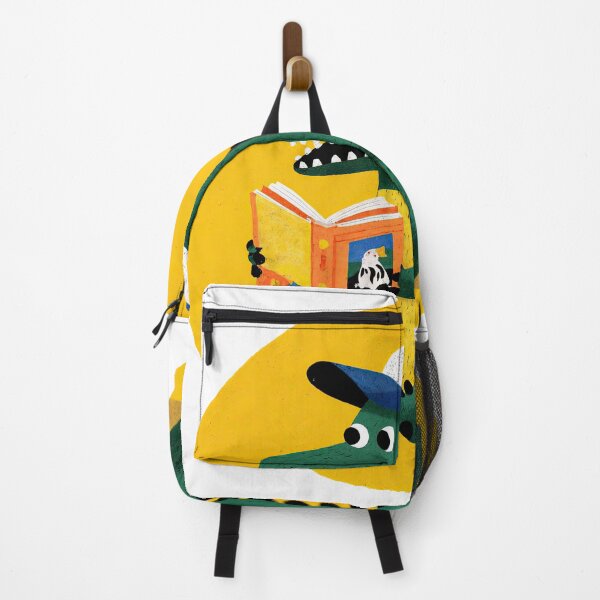 Item preview, Bookish Dino in a Baseball Cap: Cuteness Meets Curiosity designed and sold by ForeverPrintsOK.