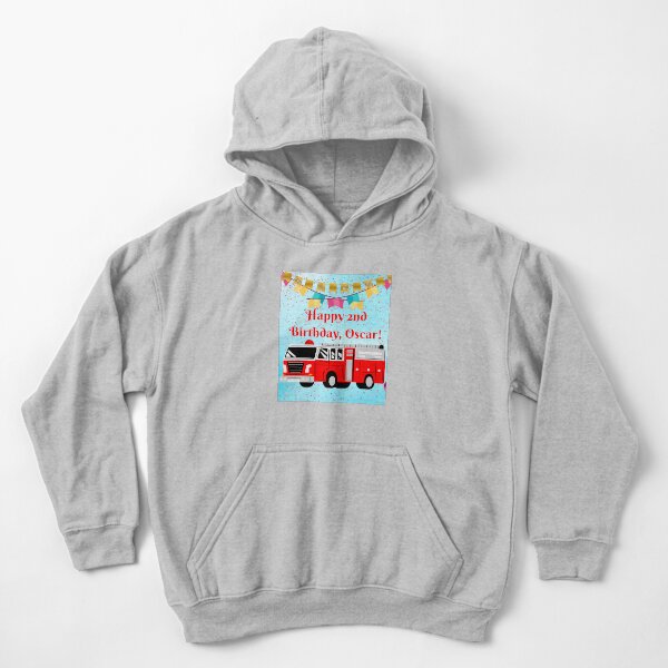 Vista previa del artículo con la obra «Copia de la tarjeta de cumpleaños infantil de un camión de bomberos (texto personalizable disponible)», diseñado y vendido por Mintiko.