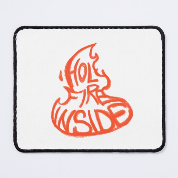 Item preview, Holy Fire Inside – Hand-Drawn Flame Calligram designed and sold by MilkaMillyBoo.