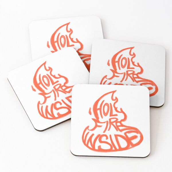 Item preview, Holy Fire Inside – Hand-Drawn Flame Calligram designed and sold by MilkaMillyBoo.