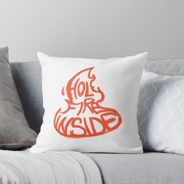 Item preview, Holy Fire Inside – Hand-Drawn Flame Calligram designed and sold by MilkaMillyBoo.
