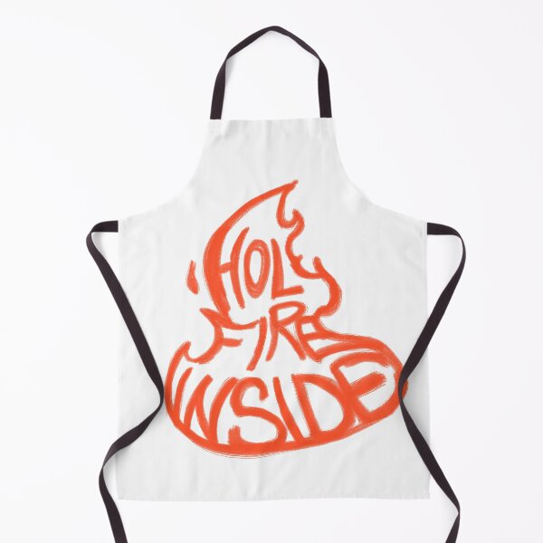 Item preview, Holy Fire Inside – Hand-Drawn Flame Calligram designed and sold by MilkaMillyBoo.