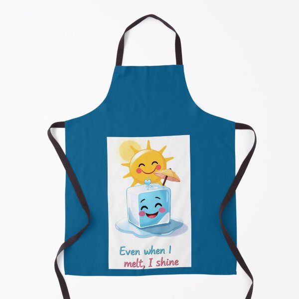 Item preview, Un glaçon qui fond avec le sourire – Illustration d’été kawaii. Melting Ice Cube with a Smile – Cute Summer Cartoon Art designed and sold by Drawingshirts.