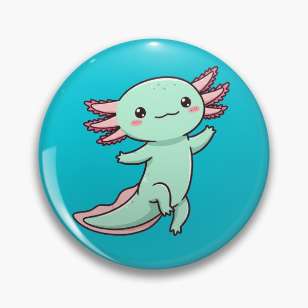 Item preview, Mint Green Cartoon Axolotl designed and sold by EastEndTownie.