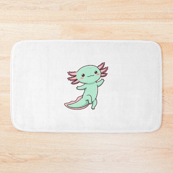 Item preview, Mint Green Cartoon Axolotl designed and sold by EastEndTownie.