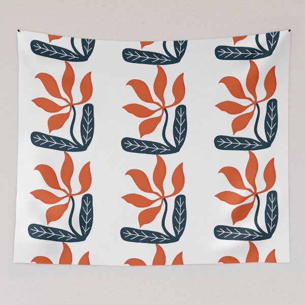 Item preview, Modern Abstract Red Petal Flower Design designed and sold by ArtfulWeave.