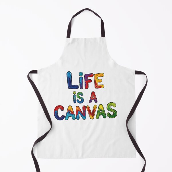 Item preview, Life is a Canvas - Colorful Text Art designed and sold by SportKI.