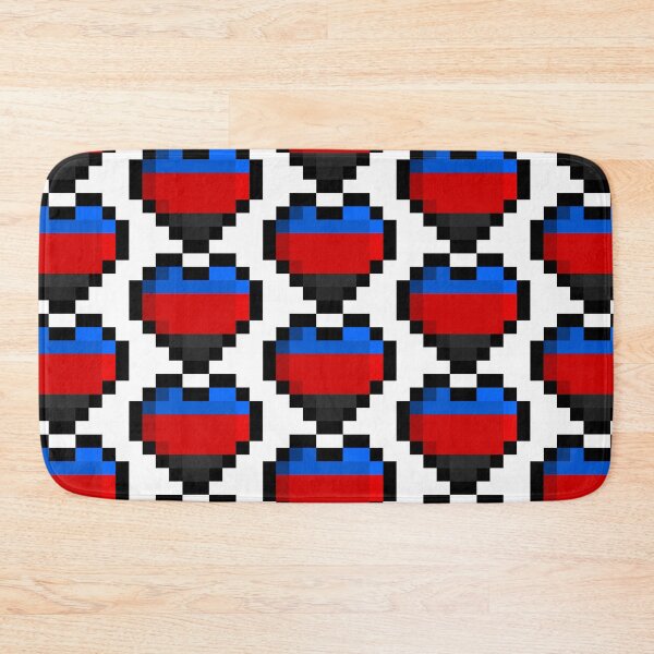 Item preview, Polyamory Pixel Heart Pride Flag designed and sold by HarveyHandcraftsandDesigns.