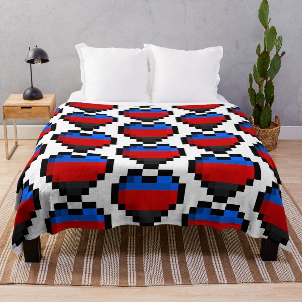 Item preview, Polyamory Pixel Heart Pride Flag designed and sold by HarveyHandcraftsandDesigns.