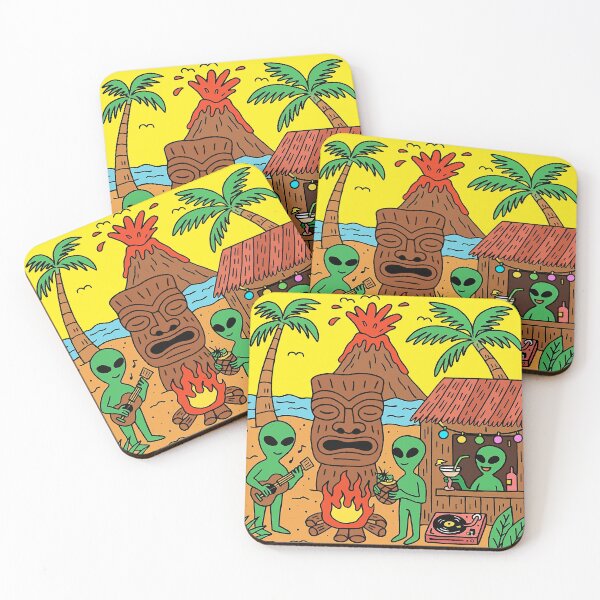Item preview, Tiki Alien Vacation designed and sold by zzz888.