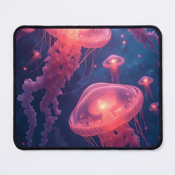Item preview, Luminous Drift: The Ethereal Dance of Jellyfish designed and sold by oanaunciuleanu.