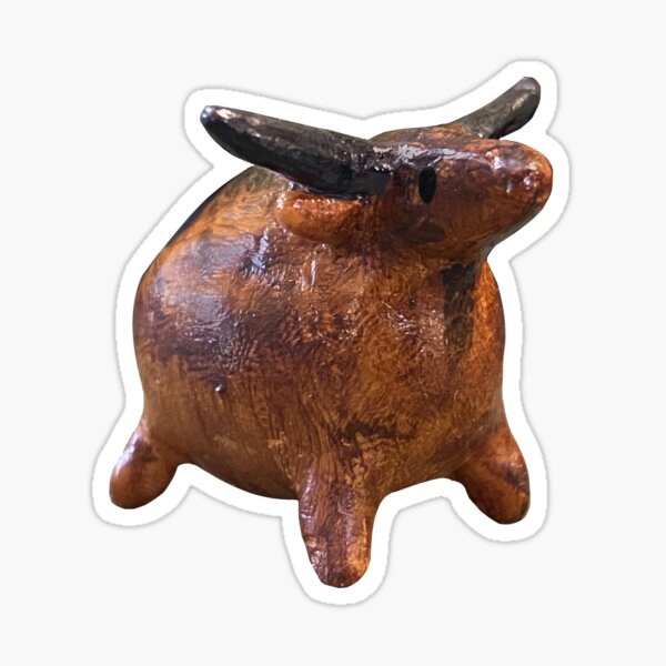 Item preview, Black Horned Bull Sculpture designed and sold by SilvrAlligatr.