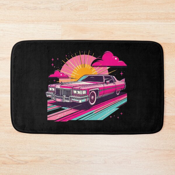 Item preview, Pink Cadillac – Retro 1950s Classic Retro Car Art designed and sold by AlessaHelios.