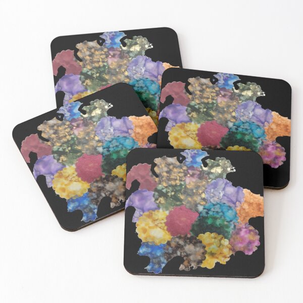 Item preview, Colour Bloom Puzzle – Abstract Alcohol Ink Art designed and sold by unikkk.