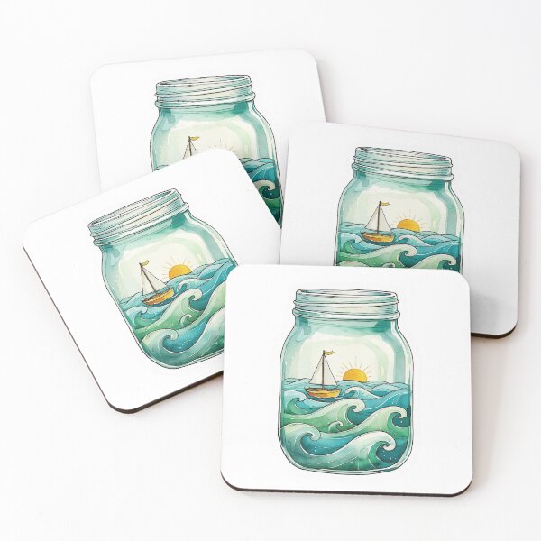 Item preview, Ocean in a Jar designed and sold by CozyinTime.