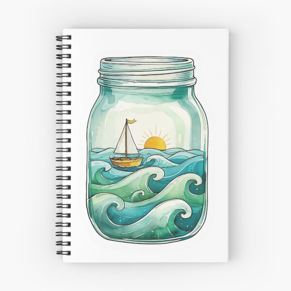 Item preview, Ocean in a Jar designed and sold by CozyinTime.