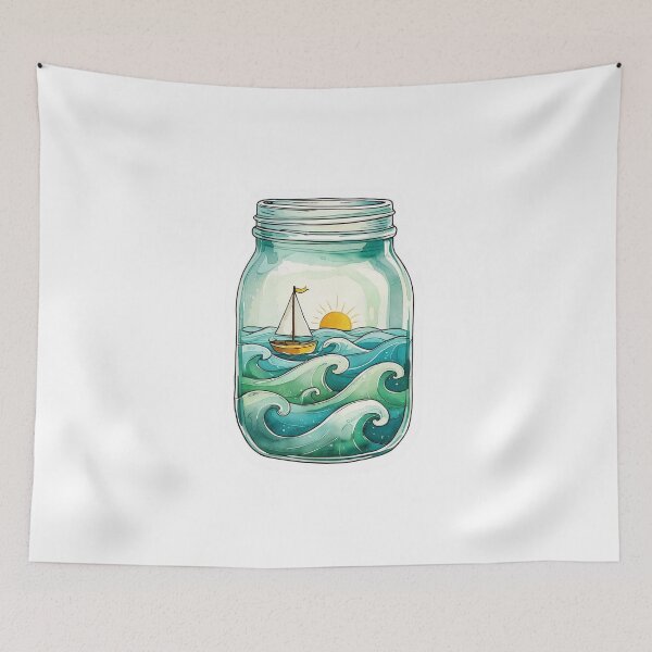 Item preview, Ocean in a Jar designed and sold by CozyinTime.