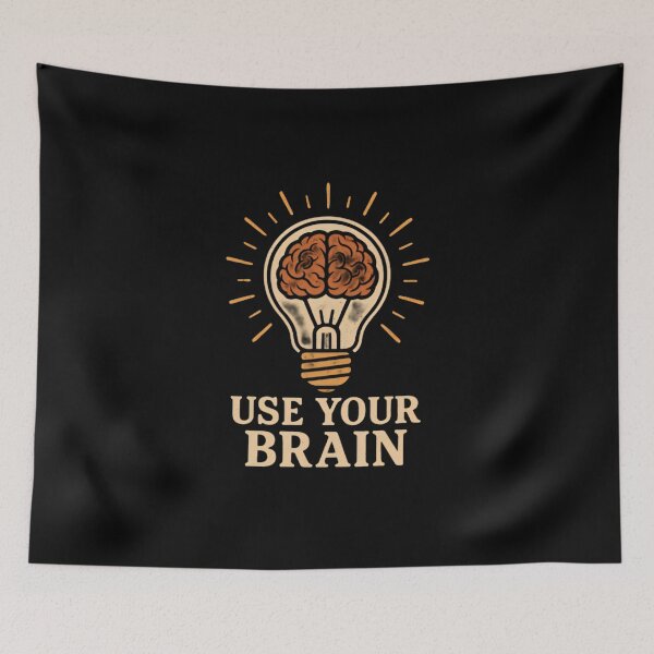 Item preview, Brain Power Lightbulb – Think Smarter designed and sold by Amr Siam.