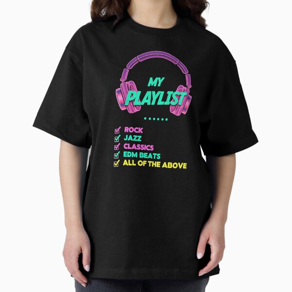 Item preview, Retro 1980s Headphones Playlist Graphic Design designed and sold by AMGrafix.