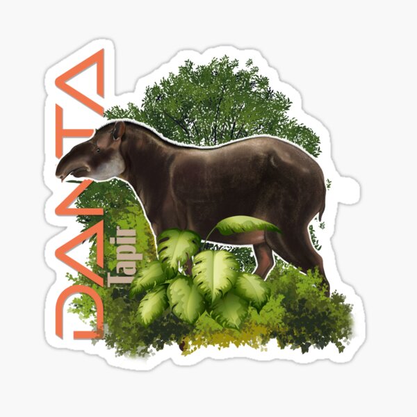 Vista previa del artículo con la obra «Danta o tapir», diseñado y vendido por EstadoCuantico.