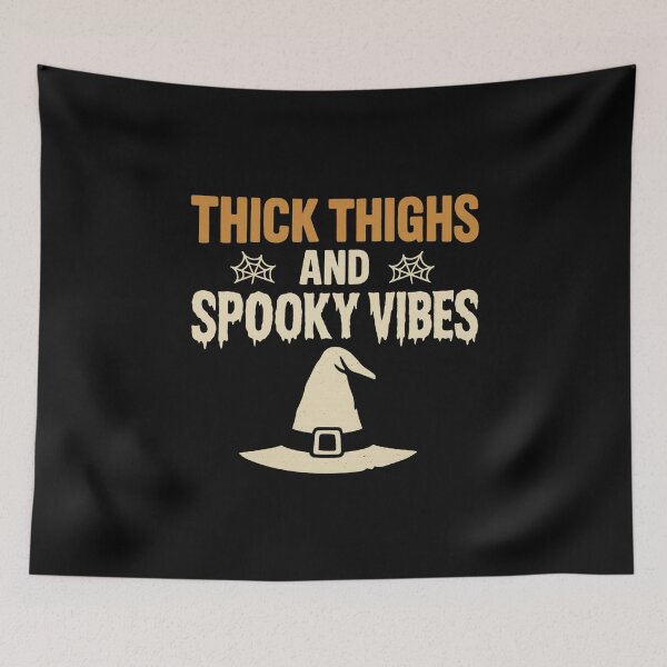 Item preview, Thick Thighs and Spooky Vibes Funny Halloween designed and sold by Adrian Kane.
